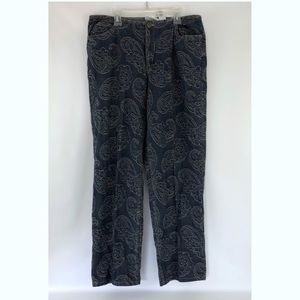 true vintage unique floral high waist mom jeans